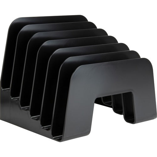 Business Source BSN11875 6-slot Inclined Desk Step Sorter