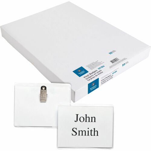 Business Source BSN19184 Clip Holder Style Badge Kit