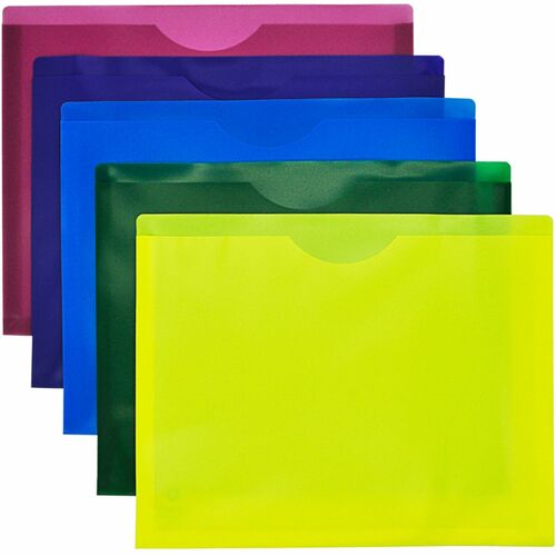 Business Source BSN44435 Straight Tab Cut Letter File Jacket
