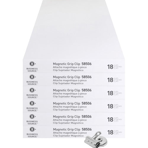 Business Source BSN58506BD Magnetic Grip Clips Pack
