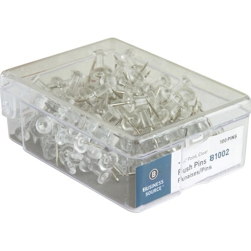 Business Source BSN81002 1/2" Head Push Pins