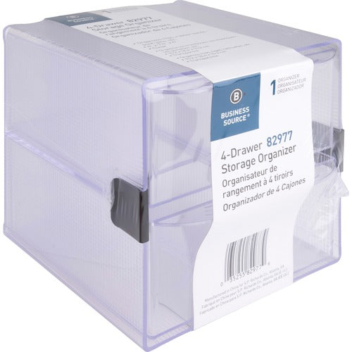Business Source BSN82977 4-drawer Storage Organizer