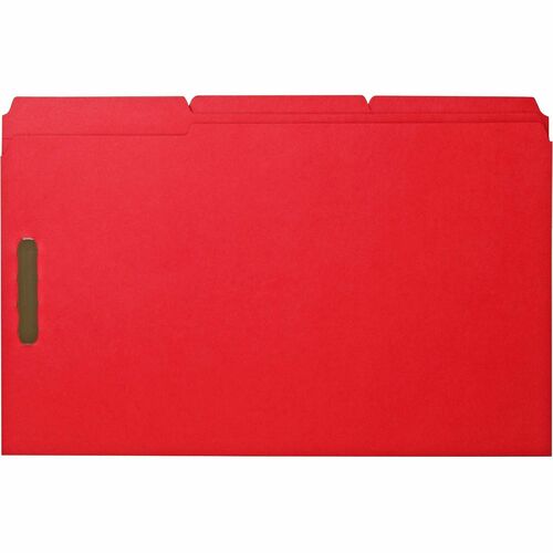 Business Source BSN17221 1/3 Tab Cut Legal Recycled Fastener Folder