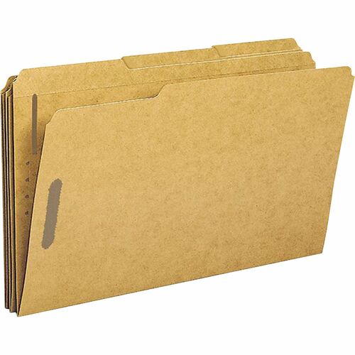 Business Source BSN17232 1/3 Tab Cut Legal Recycled Fastener Folder