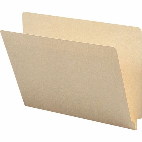 Business Source BSN17237 Straight Tab Cut Letter Recycled End Tab File Folder