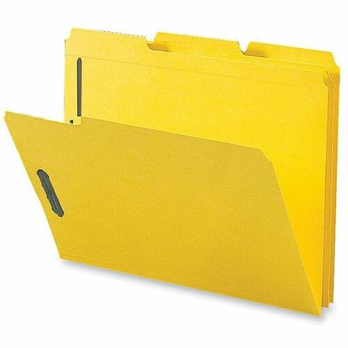 Business Source BSN17270 1/3 Tab Cut Letter Recycled Fastener Folder