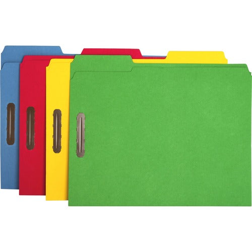 Business Source BSN17571 1/3 Tab Cut Letter Recycled Fastener Folder