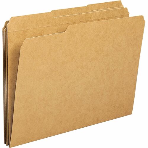 Business Source BSN20890 1/3 Tab Cut Letter Recycled Classification Folder