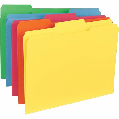 Business Source BSN21274 1/3 Tab Cut Letter Recycled Classification Folder