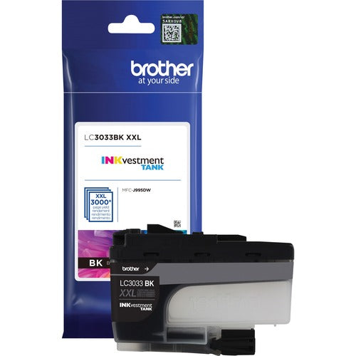 Brother BRTLC3033BK INKvestment LC3033BK Original Inkjet Ink Cartridge - Single Pack - Black - 1 Each