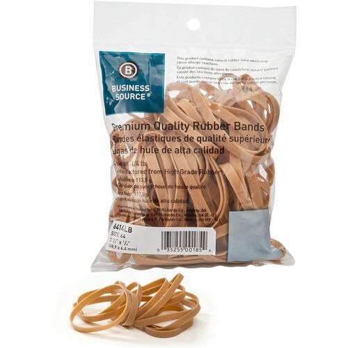Business Source BSN6414LB Premium Quality Rubber Bands