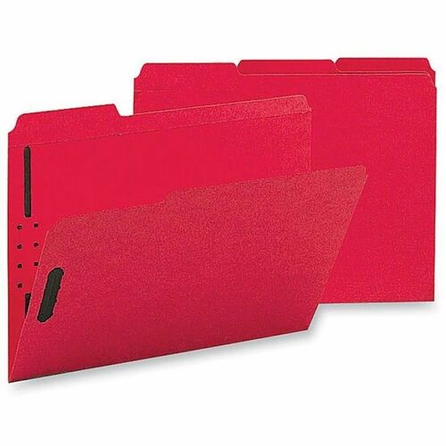 Business Source BSN17269 1/3 Tab Cut Letter Recycled Fastener Folder