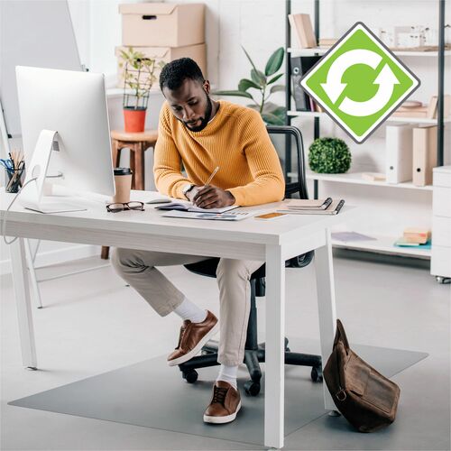 Floortex FLRECO124860AEP Ecotex Evolutionmat® Anti-Slip Rectangular Chair Mat