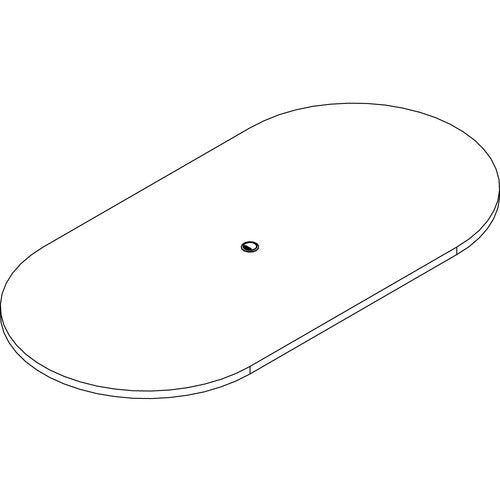 Lorell LLRPRT4896ES Prominence 2.0 Racetrack Conference Tabletop