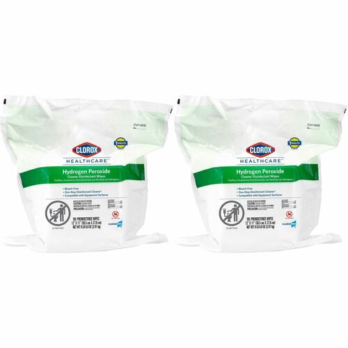 Clorox Healthcare CLO30827BD Hydrogen Peroxide Cleaner Disinfectant Wipes Bucket Refill