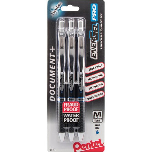 EnerGel PENBLP77BP3C PRO Retractable Liquid Gel Ink Pens