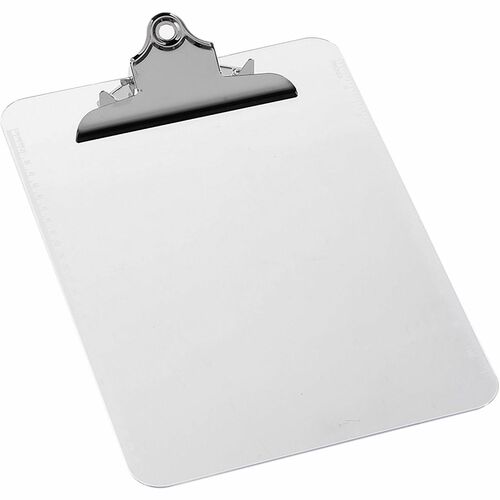 Business Source BSN01860BX Spring Clip Plastic Clipboard