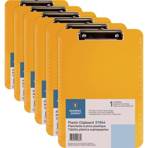 Business Source BSN01866BD Flat Clip Clipboard