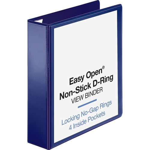 Business Source BSN26975 Easy Open Nonstick D-Ring View Binder