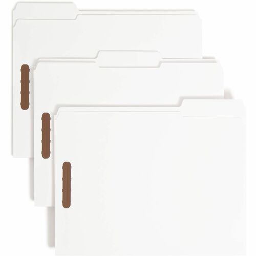 Smead SMD12840 1/3 Tab Cut Letter Recycled Fastener Folder