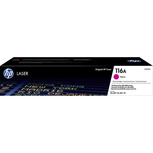 HP HEWW2063A 116A (W2063A) Original Laser Toner Cartridge - Magenta - 1 Each