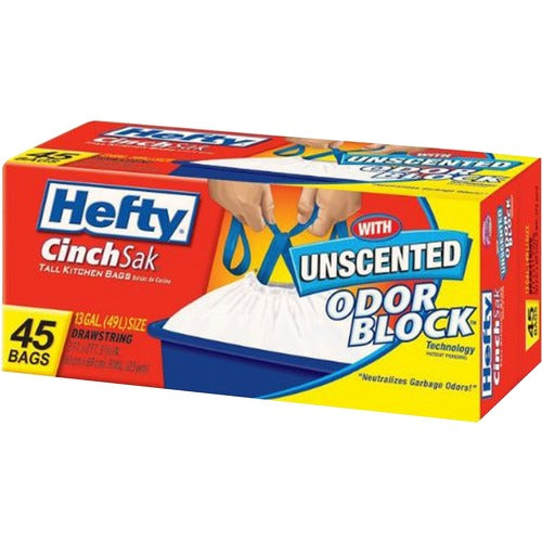 Hefty RFPE84572CT CinchSak 13-gallon Drawstring Bags