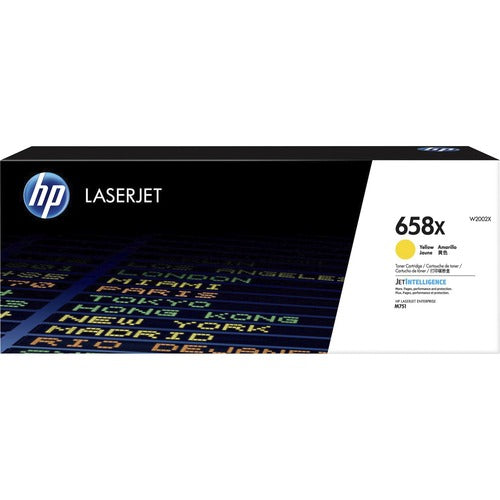 HP HEWW2002X 658X (W2002X) Original High Yield Laser Toner Cartridge - Yellow - 1 Each