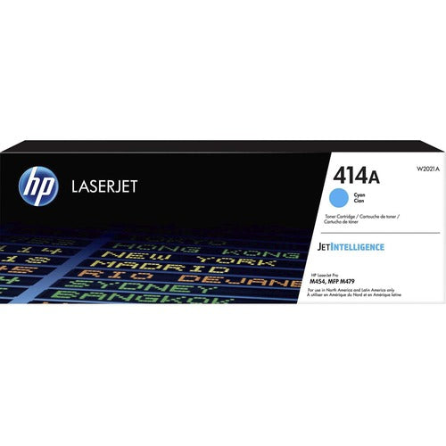 HP HEWW2021A 414A (W2021A) Original Laser Toner Cartridge - Cyan - 1 Each