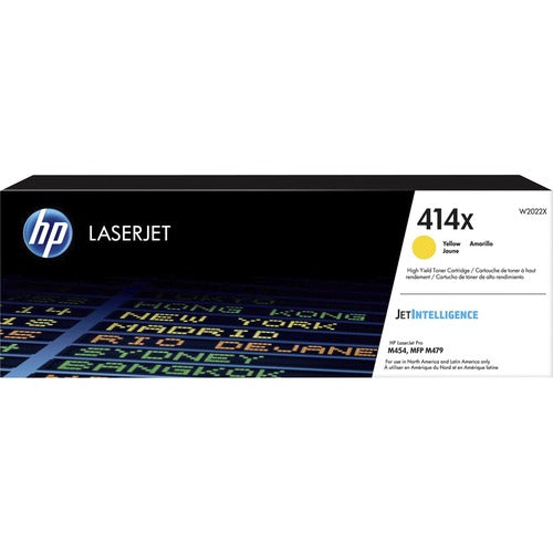 HP HEWW2022X 414X (W2022X) Original High Yield Laser Toner Cartridge - Yellow - 1 Each