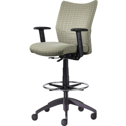 9 to 5 Seating NTF2366P1001DO Drafting Stool with Posture Back Control, Armless