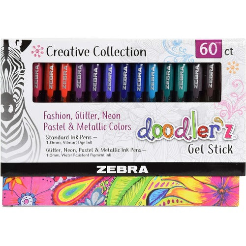 Zebra Pen ZEB41960 Doodler'z Gel Stick Pens