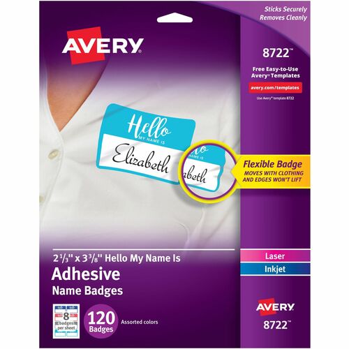 Avery® AVE08722 Avery® Self-Adhesive Name Tags