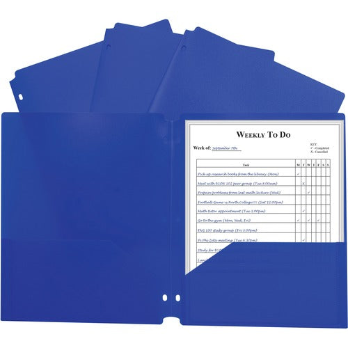 C-Line CLI33935 2-pocket Heavyweight Poly Portfolio Pocket