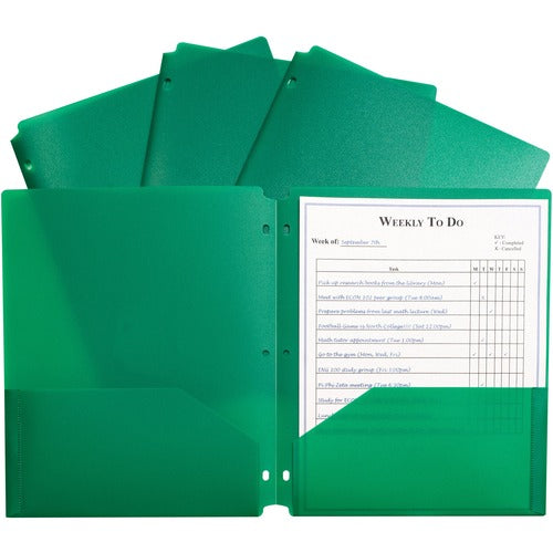C-Line CLI33933 2-pocket Heavyweight Poly Portfolio Pocket