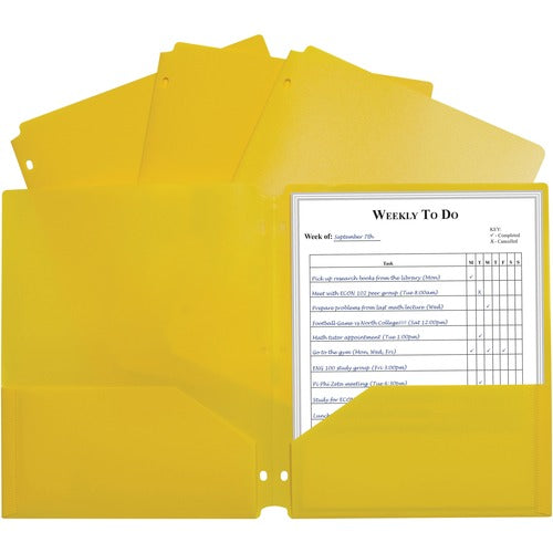 C-Line CLI33936 2-pocket Heavyweight Poly Portfolio Pocket