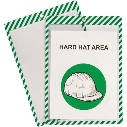 C-Line CLI44103 Safety Striped Shop Ticket Holders