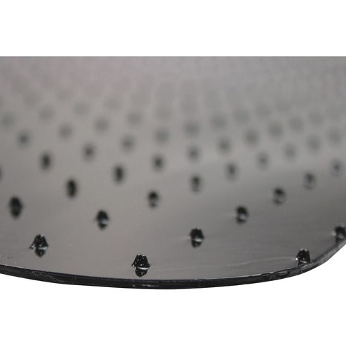 Floortex FLRFC114553LLBV Advantagemat Black® Vinyl Lipped Chair Mat for Carpets - 45" x 53"