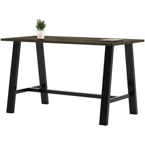 KFI KFI3672MTLFTB41 Midtown Solid Wood Top Cafe Table