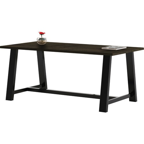 KFI KFIT3672BMTLFTE 36x72" Solid Wood Top Midtown Table