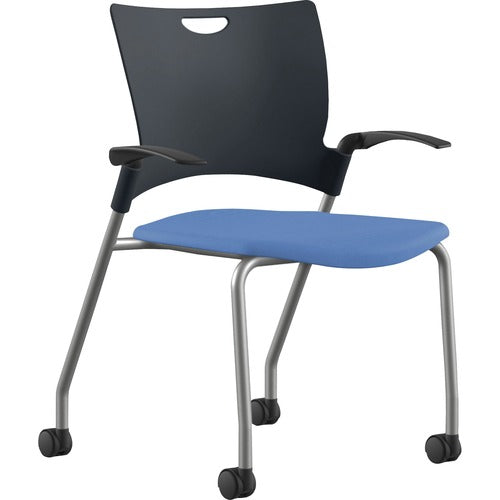 9 to 5 Seating NTF1315A12SFBU Bella Fabric Seat Mobile Stack Chair