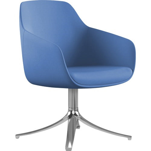 9 to 5 Seating NTF9134GTPFBU Lilly Swivel Base Fabric Lounge Chair