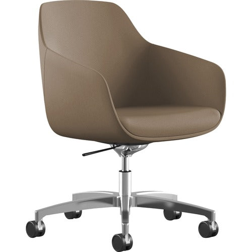 9 to 5 Seating NTF9154R2PFLA Lilly 5-Star Base Fabric Lounge Chair