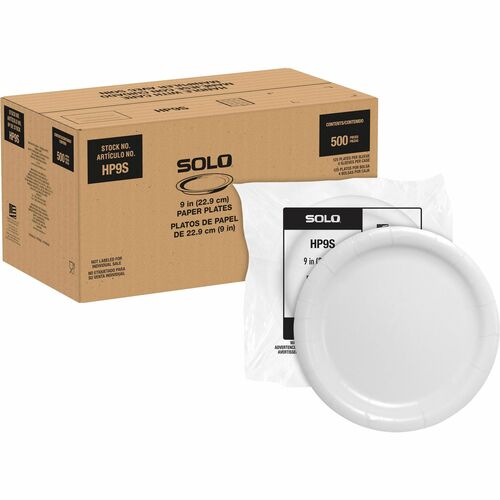 Solo SCCHP9S 9" Heavyweight Paper Plates