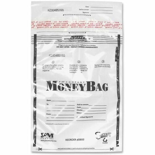 ICONEX SecurIT ICX94190069 9x12 Disposable Deposit Bags