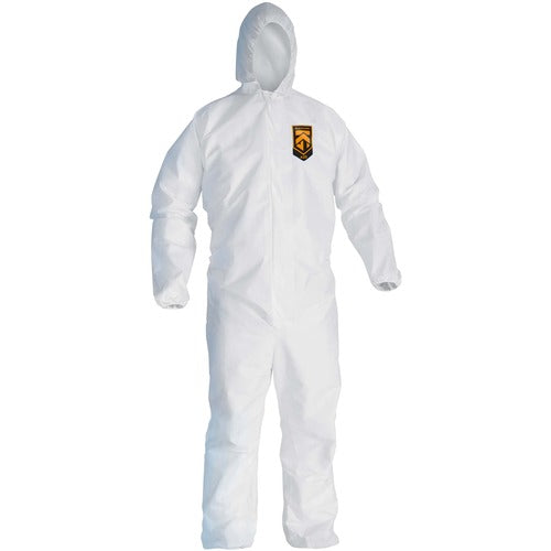Kleenguard KCC49115 A20 Coveralls - Zipper Front, Elastic Back, Wrists, Ankles & Hood