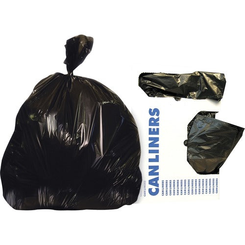 Heritage HERH4021RK 0.35 Mil Linear Low-Density Polyethylene Dark Can Liners