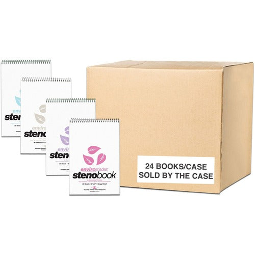 Roaring Spring ROA12354CS Enviroshades Recycled Spiral Steno Memo Book