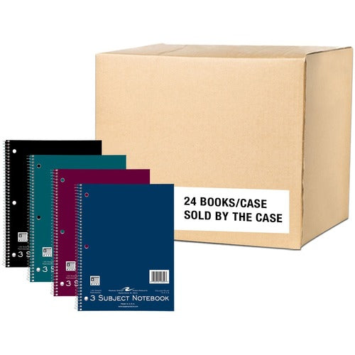 Roaring Spring ROA10359CS College Ruled Three Subject Spiral Notebook