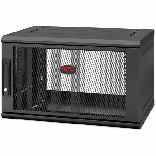 APC by Schneider Electric APWAR106SH4 NetShelter WX 6U Single Hinged Wall-mount Enclosure 400mm Deep