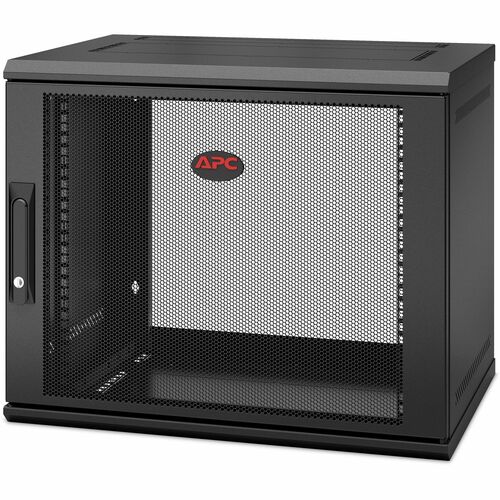 APC by Schneider Electric APWAR109SH4 NetShelter WX 9U Single Hinged Wall-mount Enclosure 400mm Deep